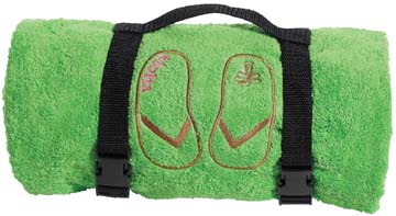 Towel and Blanket Carrying Strap With Handle & Fasteners